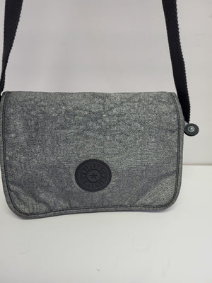 Kipling Silver/Grey Metallic Look Shoulder/Crossbody Bag