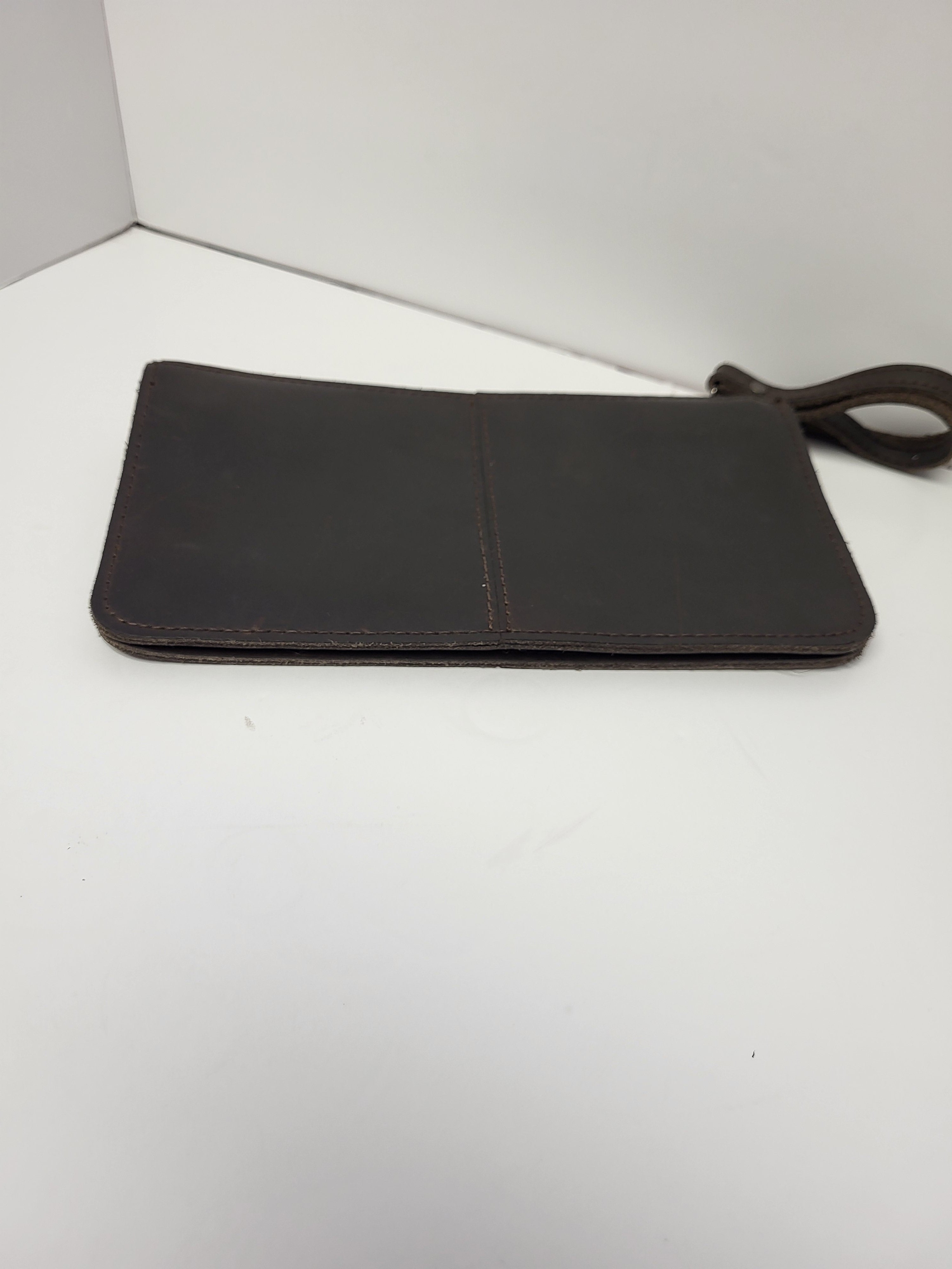 Brown Leather Wristlet Wallet