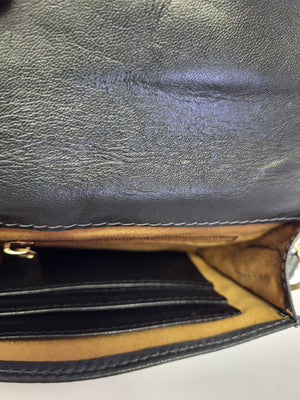 Small Grey Leather Shoulder/Crossbody Bag