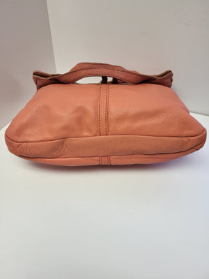 Fossil Orange Leather Shoulder/Crossbody Bag