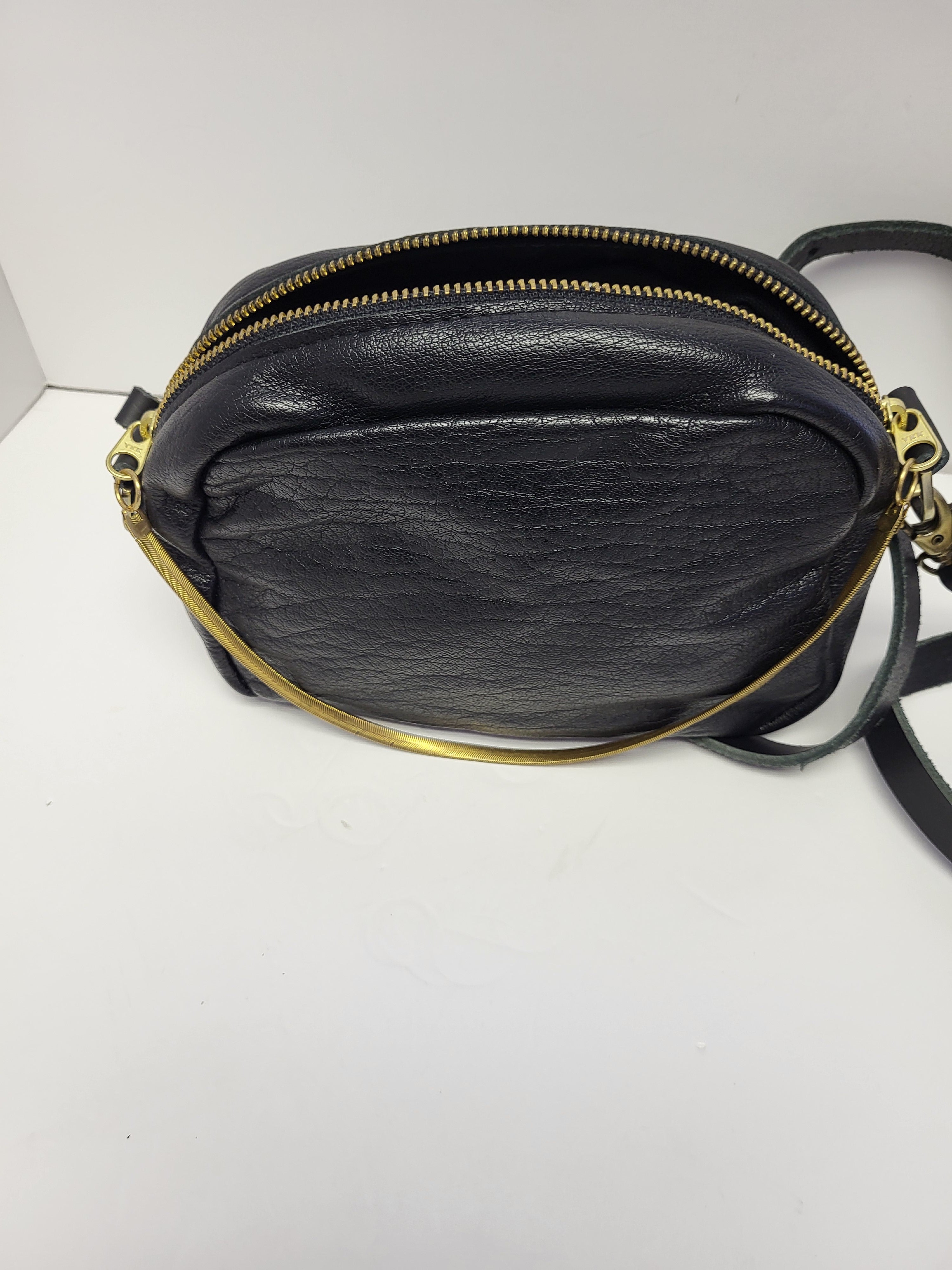 Beautiful Black Leather Bag by Designer Veinage