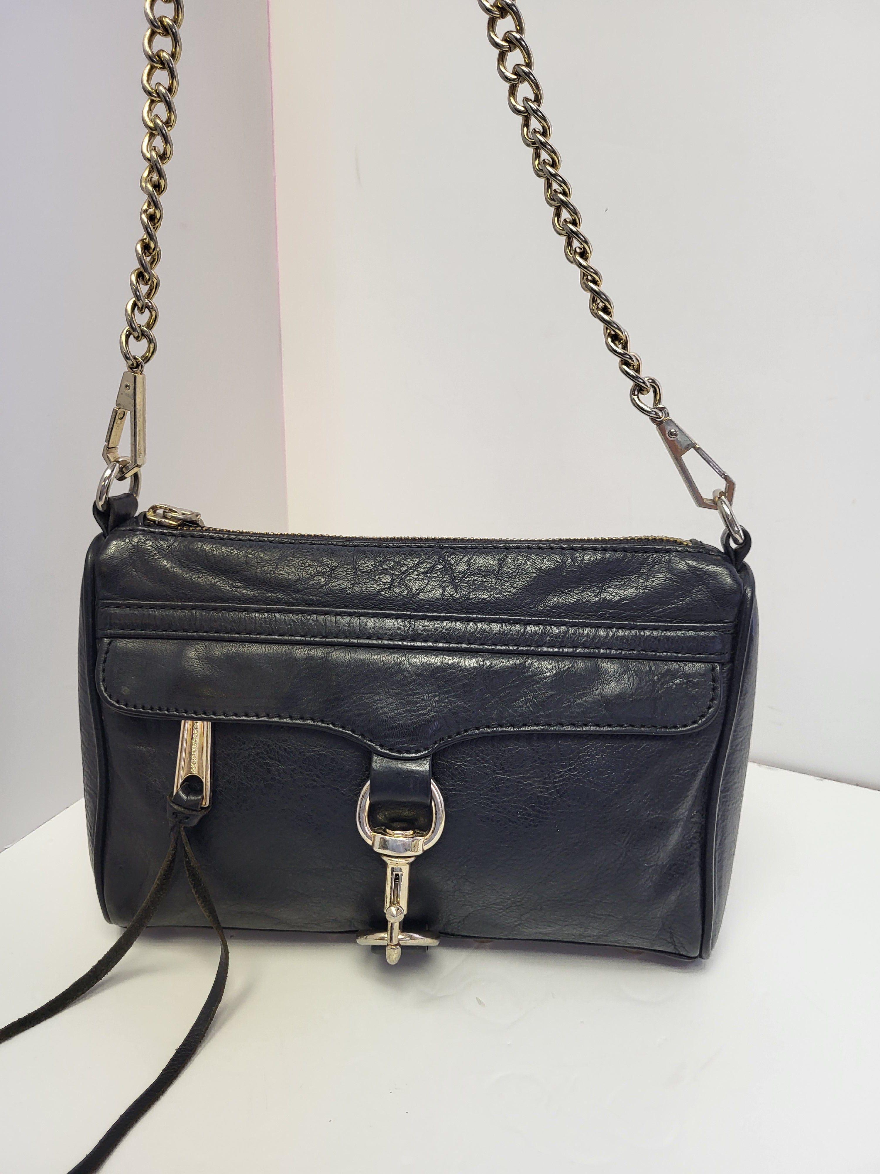Rebecca Minkoff Black Leather Small Shoulder Bag