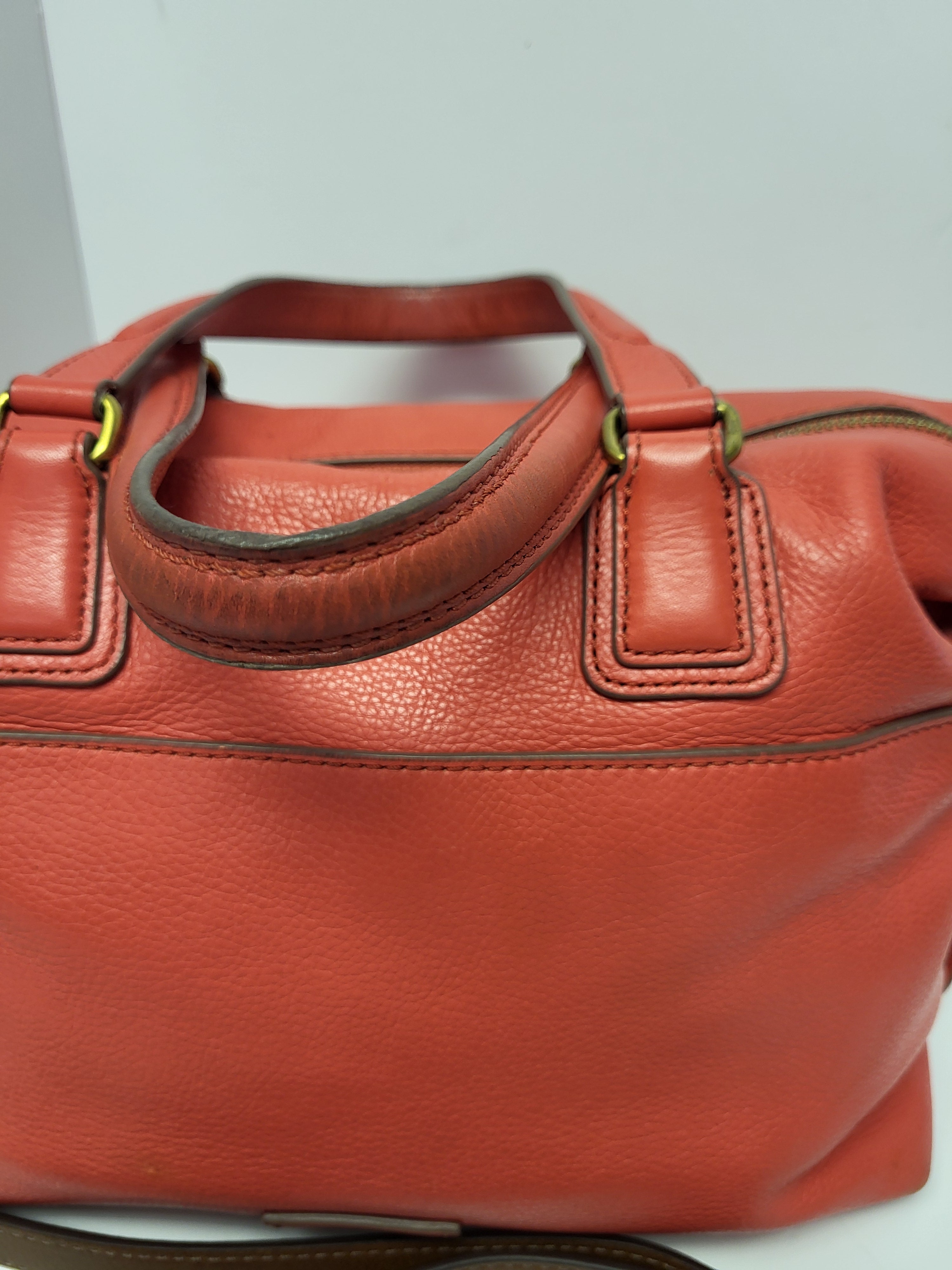 Fossil Leather Top Handle/Shoulder Bag