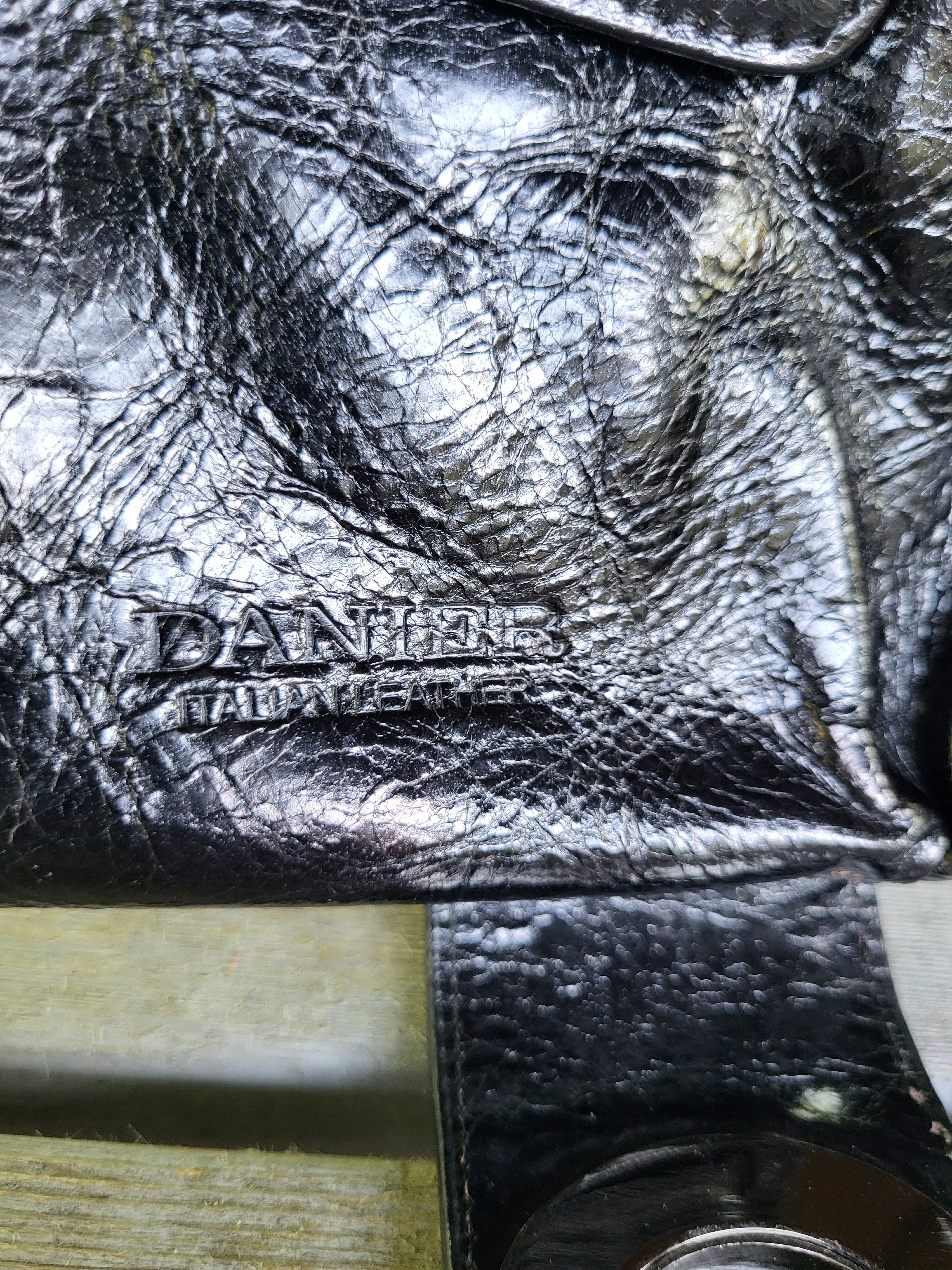 Danier Black Leather Shoulder/Crossbody Bag