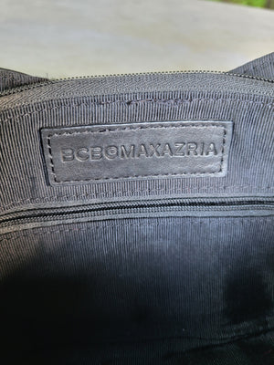 BCBGMAXAZRIA Black Soft Leather Clutch.