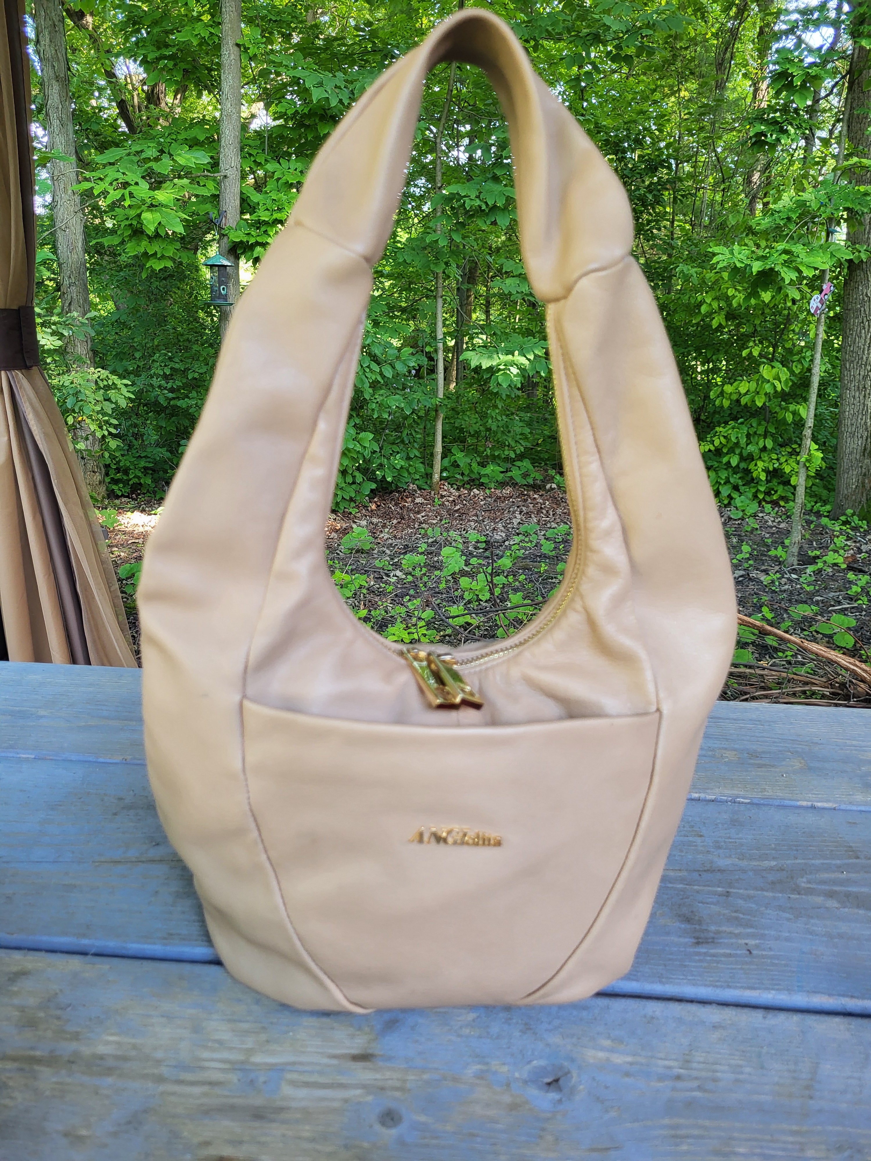 ANGIolita Leather Hobo Style Shoulder Bag