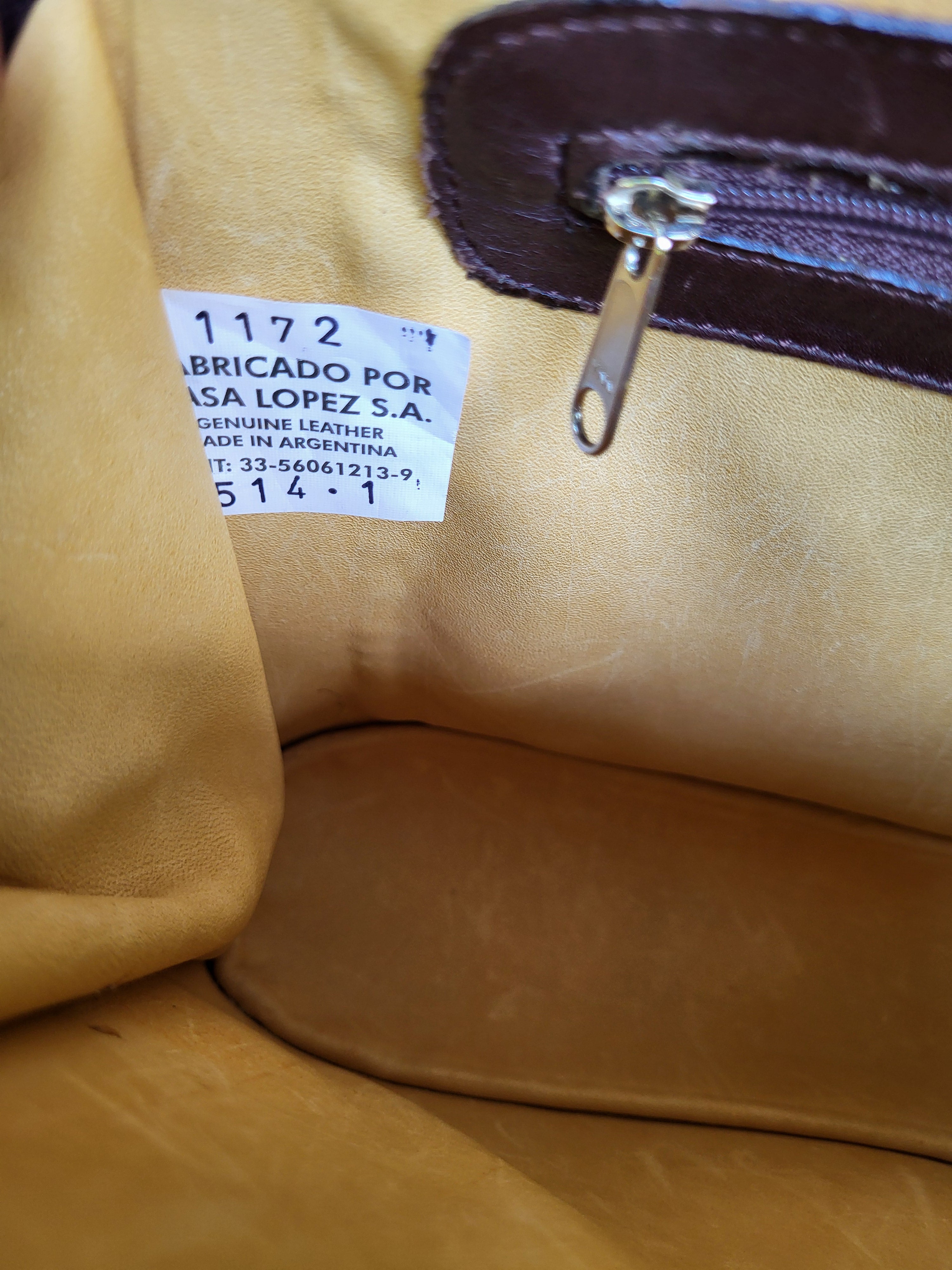 Casa Lopez Brown Leather Shoulder Bag