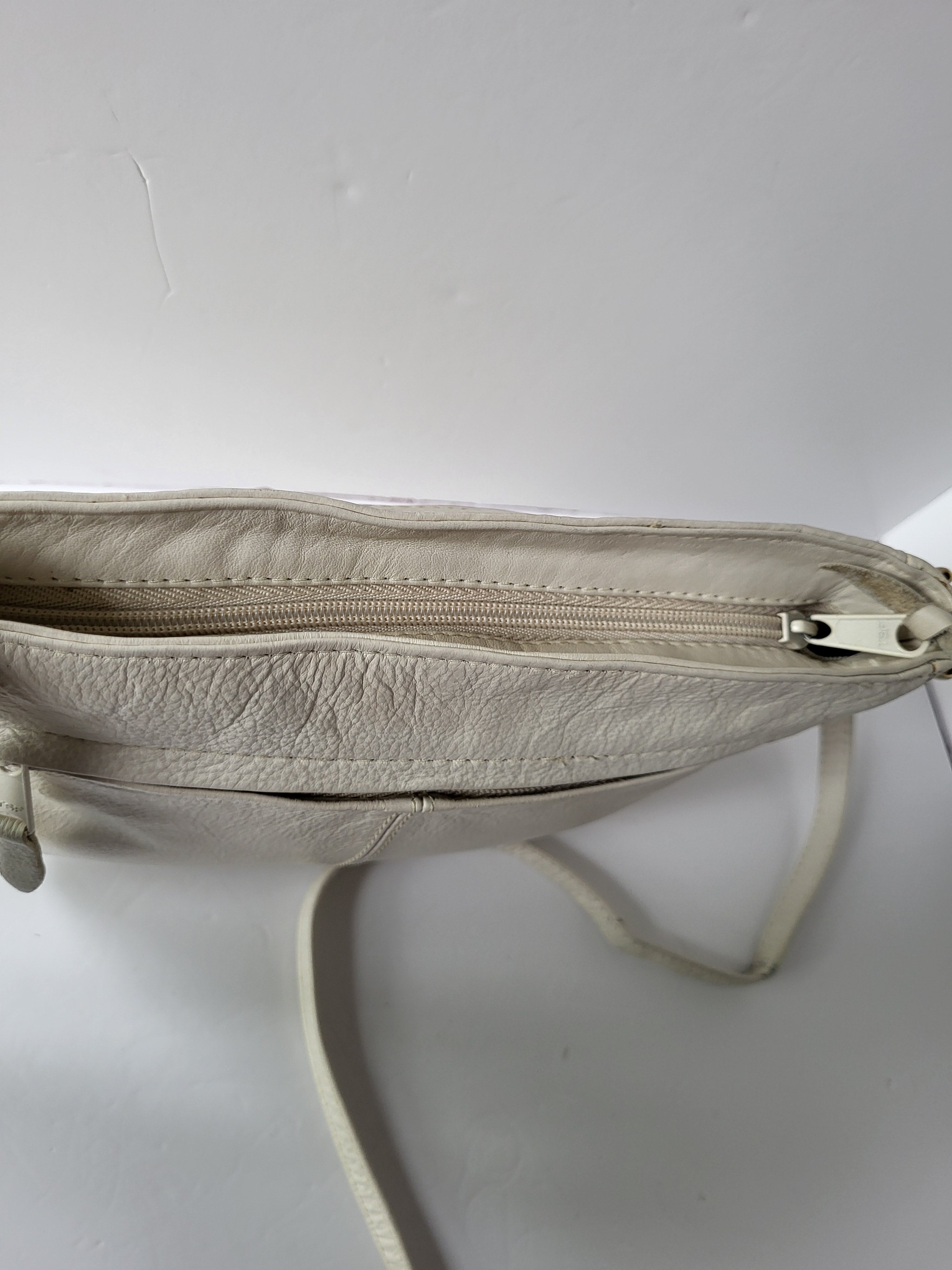 Off White Leather Shoulder Bag