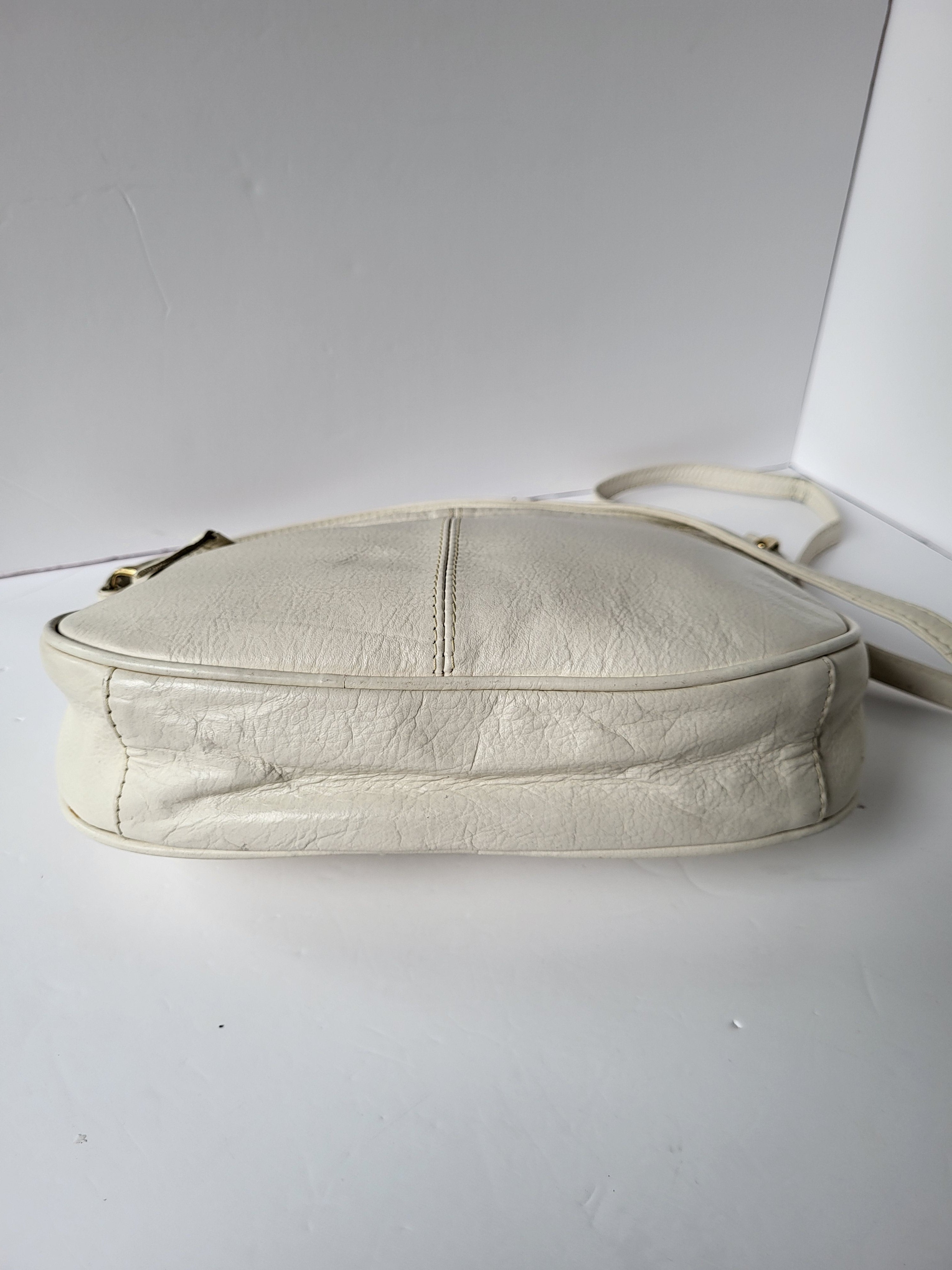 Off White Leather Shoulder Bag