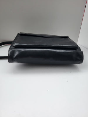 Danier Black Leather Shoulder/Crossbody Bag