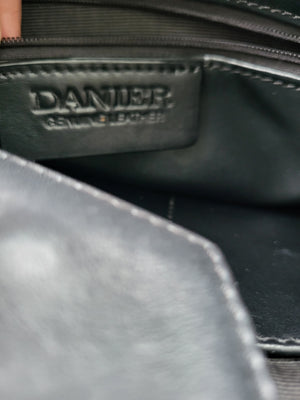 Danier Black Leather Shoulder/Crossbody Bag