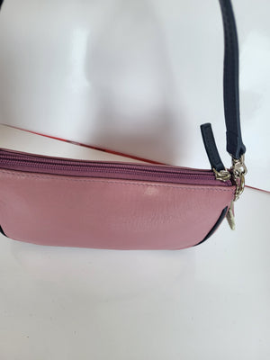 Metalsmiths Lavender and Purple Leather Small Shoulder Bag