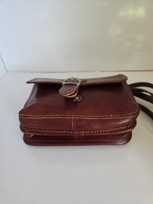 Made in Italy Leather Shoulder/Crossbody Bag