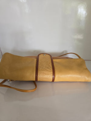 Osgoode Marley Natural Leather Clutch/Crossbody/Shoulder Bag