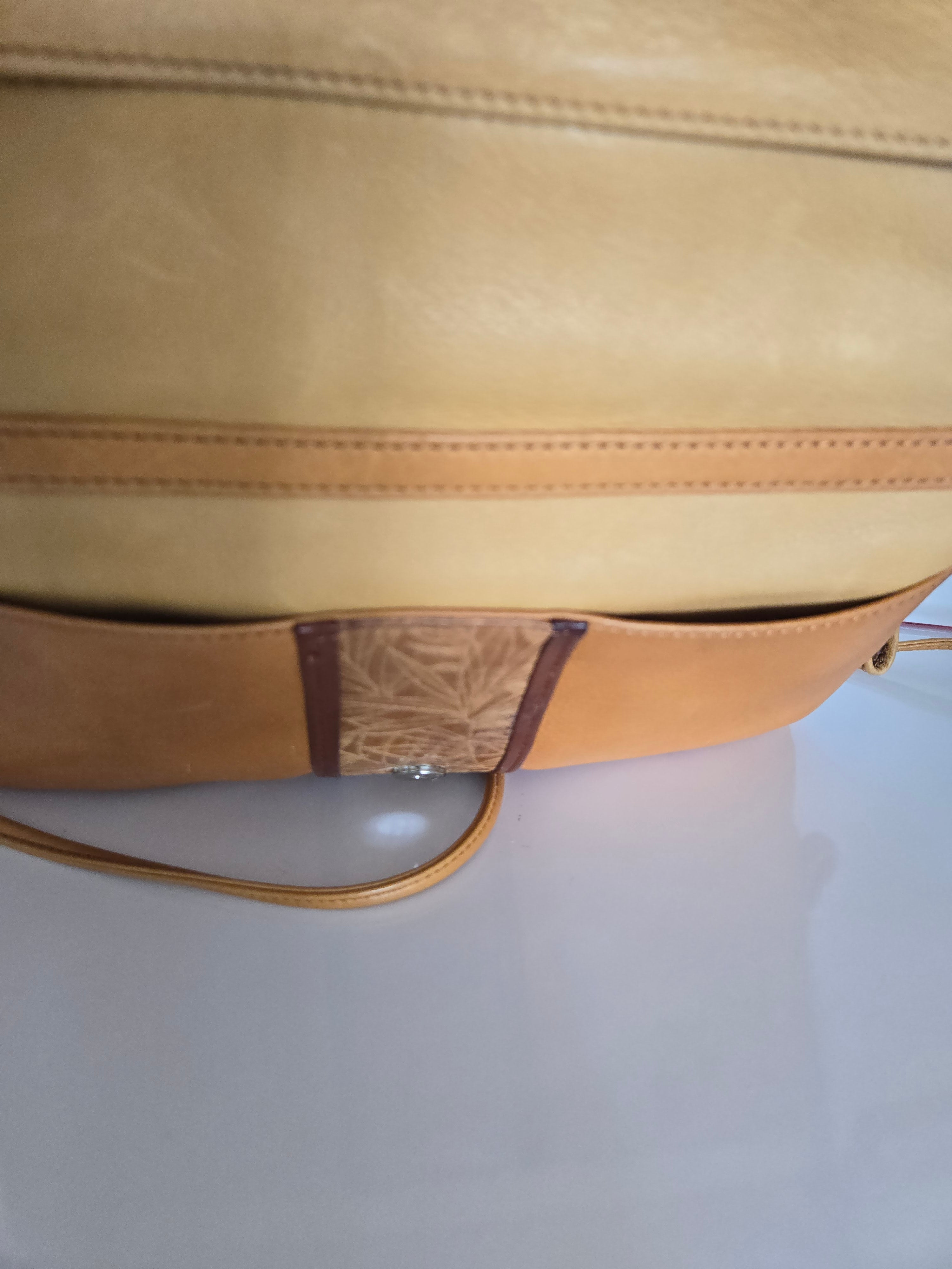 Osgoode Marley Natural Leather Clutch/Crossbody/Shoulder Bag