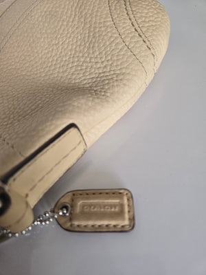 Coach Beige Leather Shoulder/Crossbody Bag