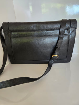 Foley + Corinna Black Leather Shoulder/Crossbody Bag