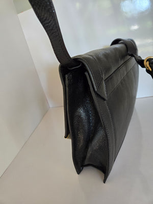 Foley + Corinna Black Leather Shoulder/Crossbody Bag