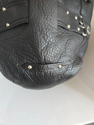 Cole Haan Large Black Leather Shoulder Bag