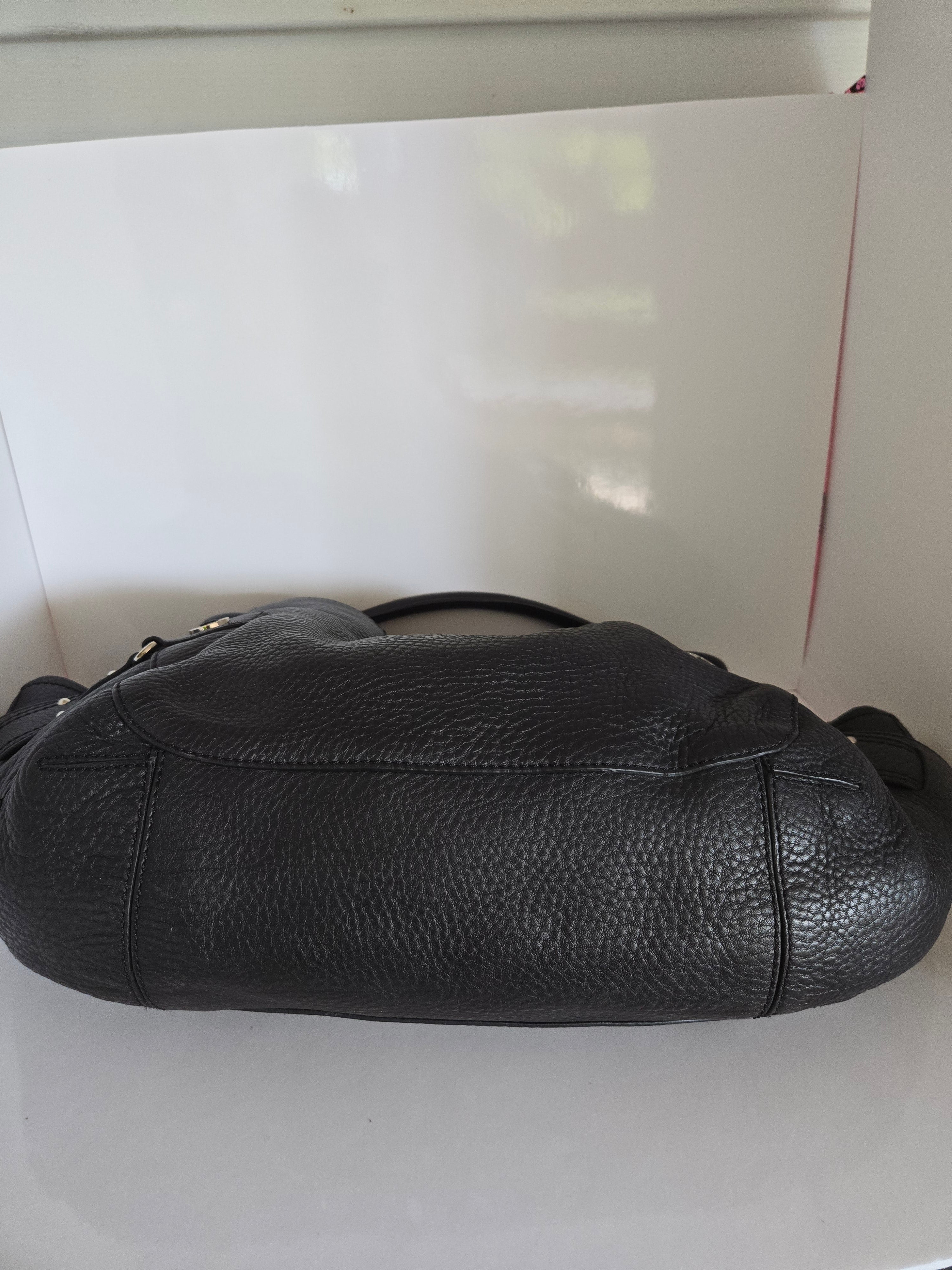 Cole Haan Large Black Leather Shoulder Bag