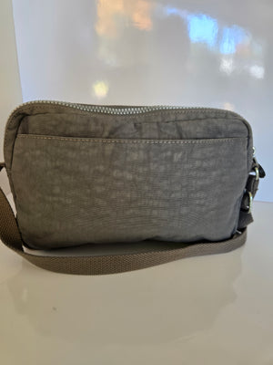 Kipling Grey Nylon Shoulder/Crossbody Bag