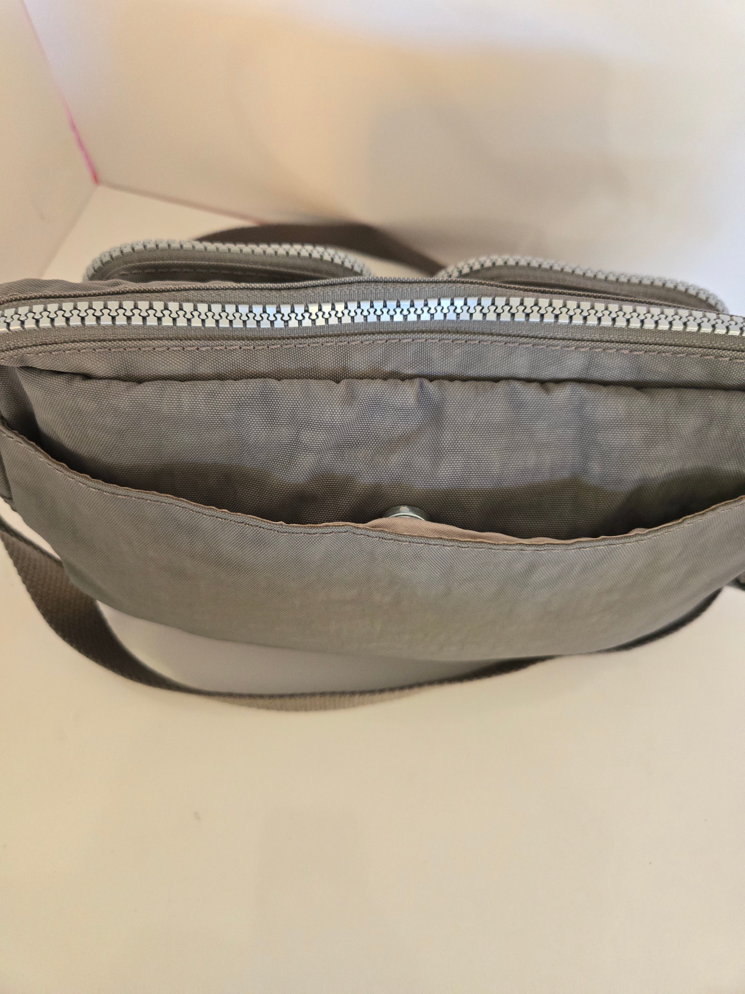 Kipling Grey Nylon Shoulder/Crossbody Bag