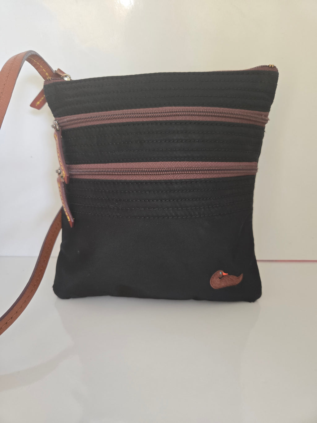 Dooney and Bourke Nylon and Leather Crossbody Bag