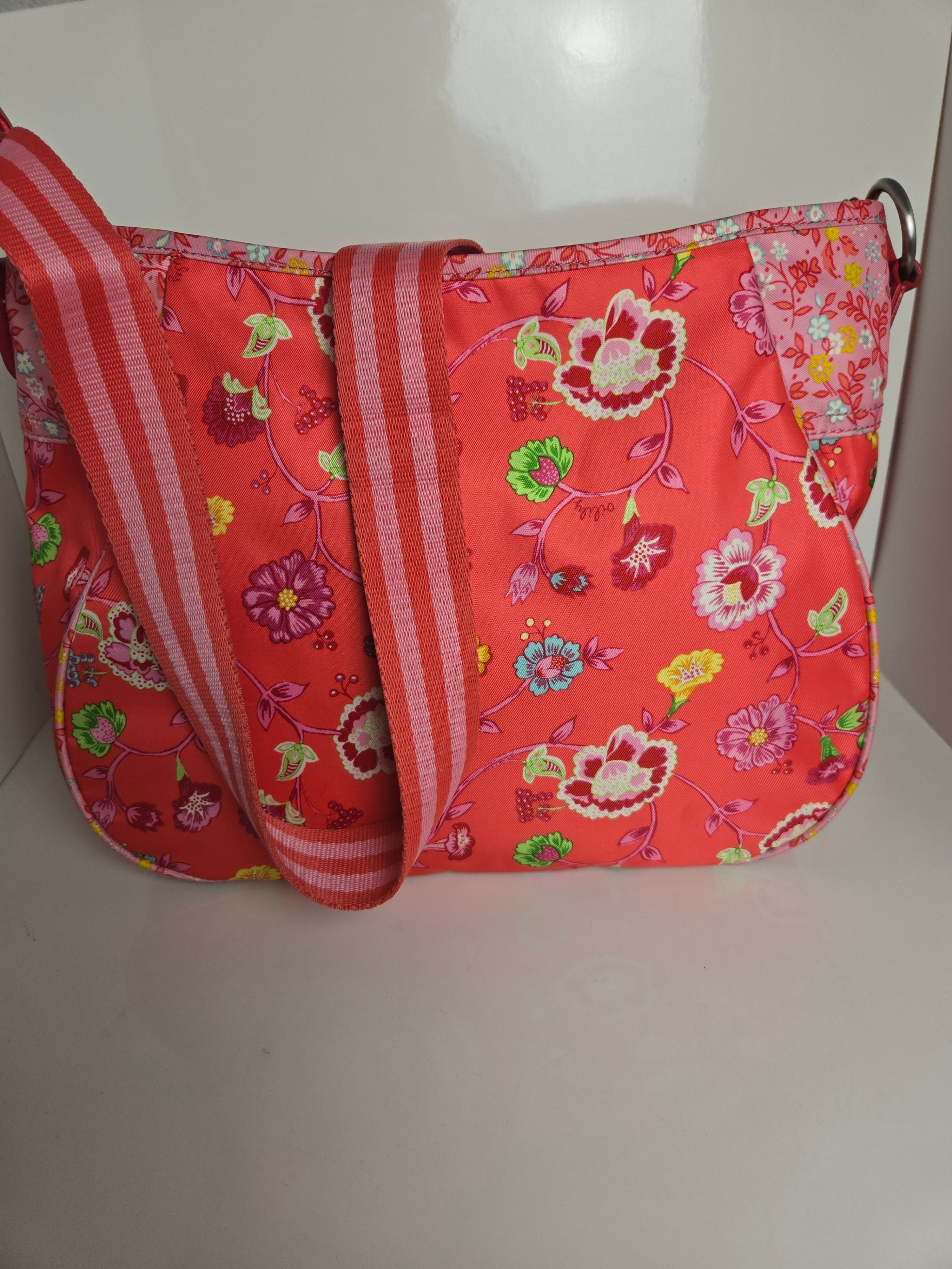 Oilily Nylon Bold Floral Crossbody/Shoulder Bag