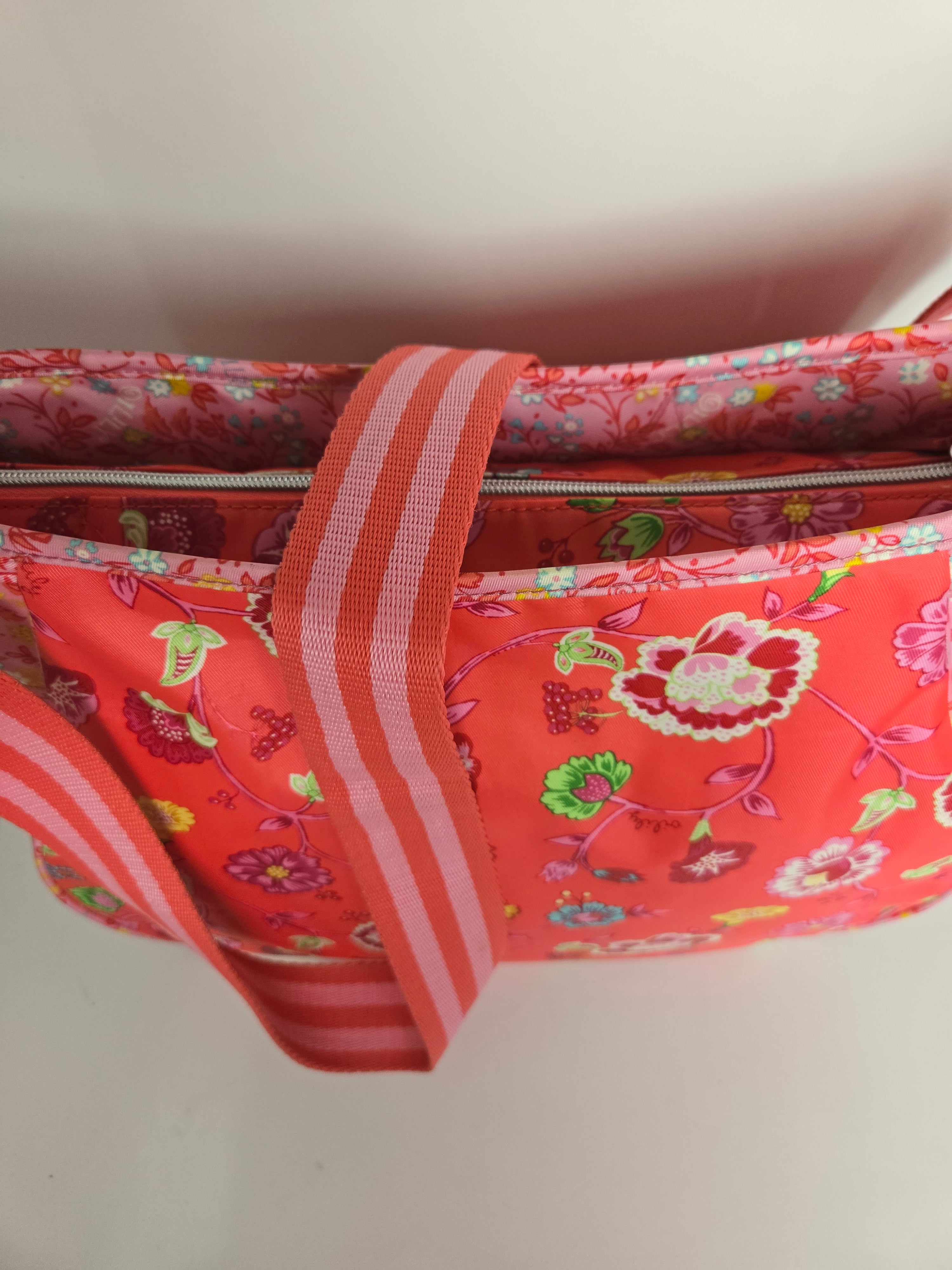 Oilily Nylon Bold Floral Crossbody/Shoulder Bag