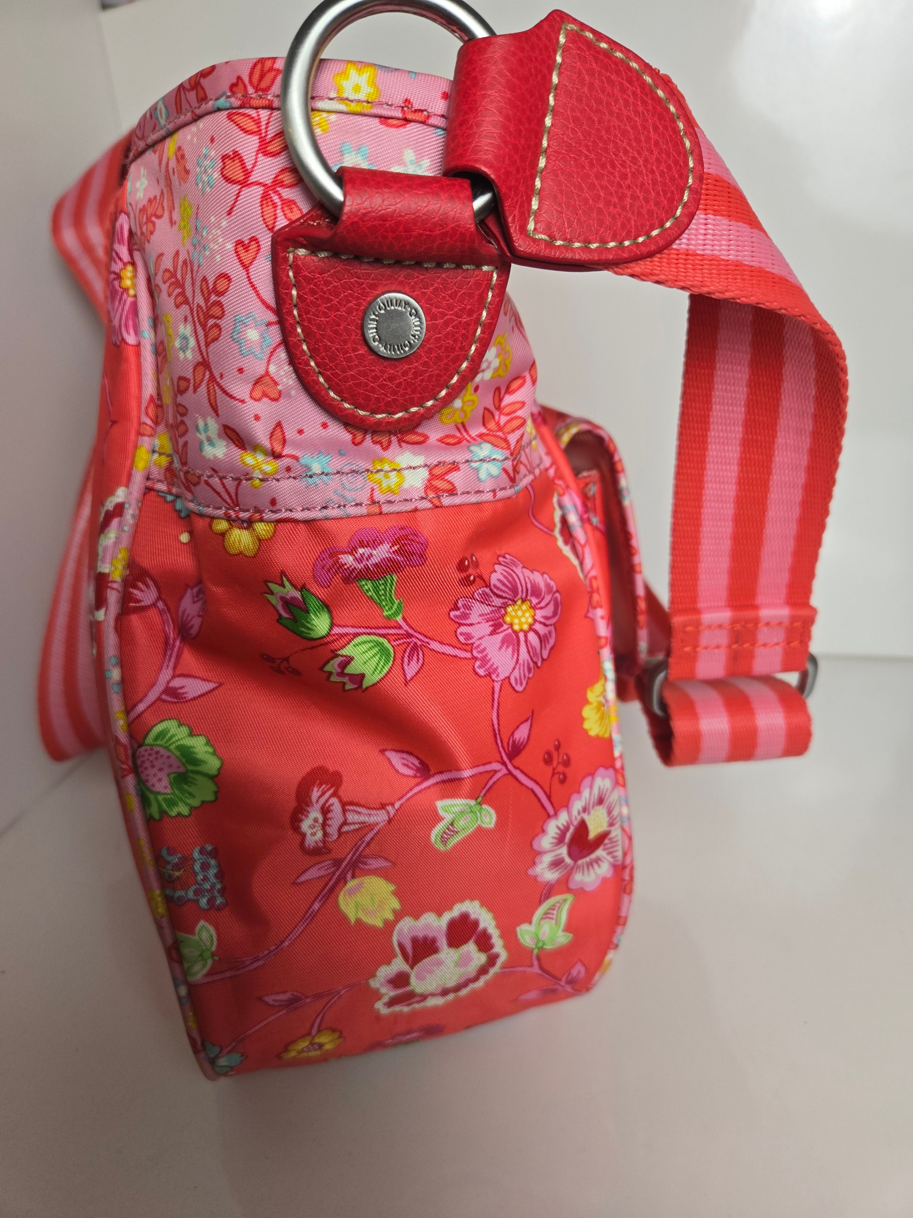 Oilily Nylon Bold Floral Crossbody/Shoulder Bag