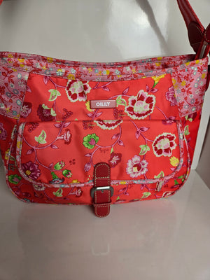 Oilily Nylon Bold Floral Crossbody/Shoulder Bag