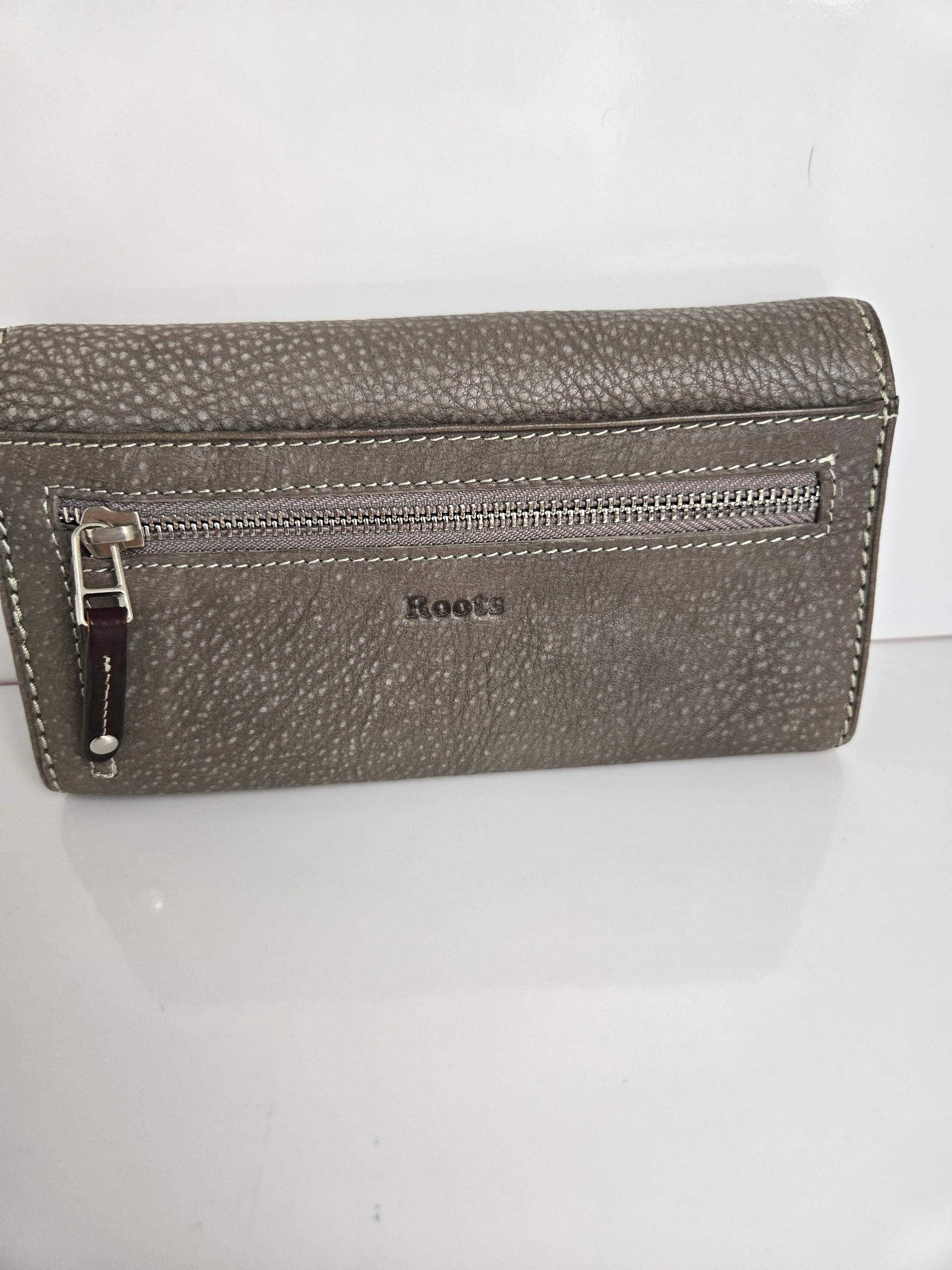 Roots Two Tone Leather Wallet