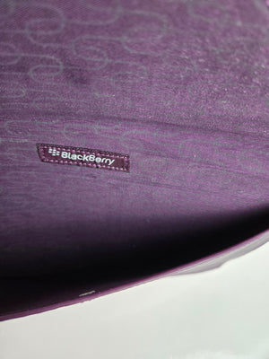 Blackberry Purple Leather Media Case