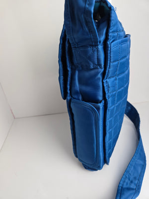 Lug Blue Nylon Shoulder/Crossbody Bag