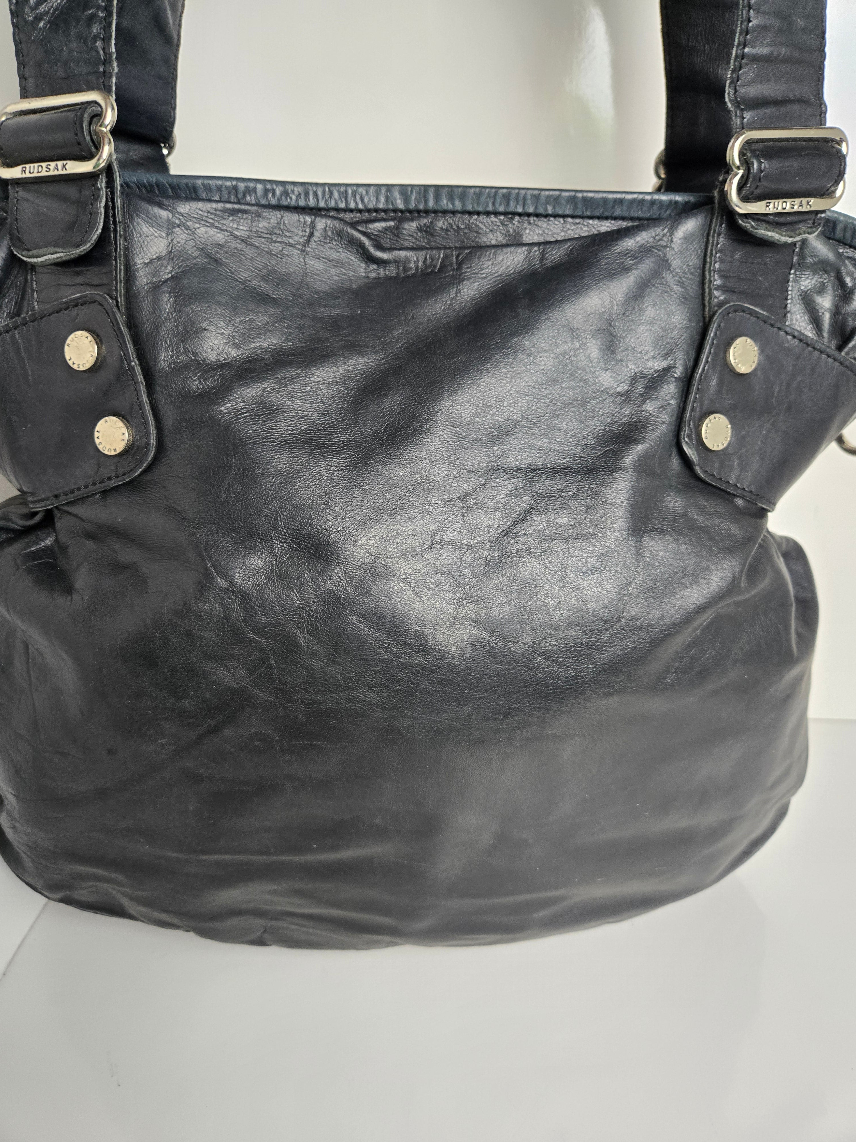 Rudsak Black Leather Shoulder/Crossbody Bag