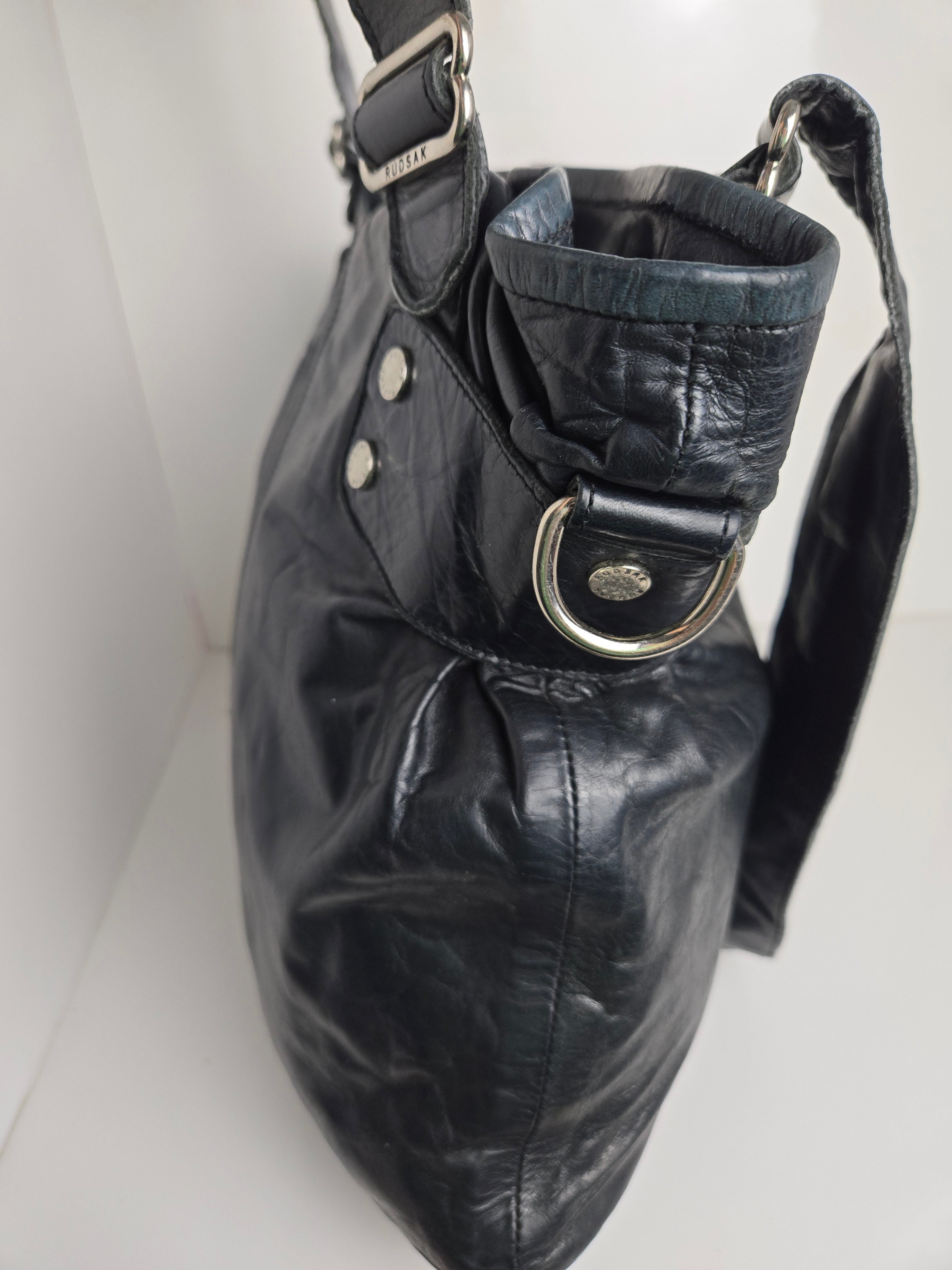 Rudsak Black Leather Shoulder/Crossbody Bag