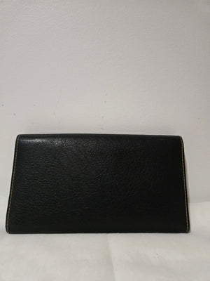 Black Leather Unbranded Wallet