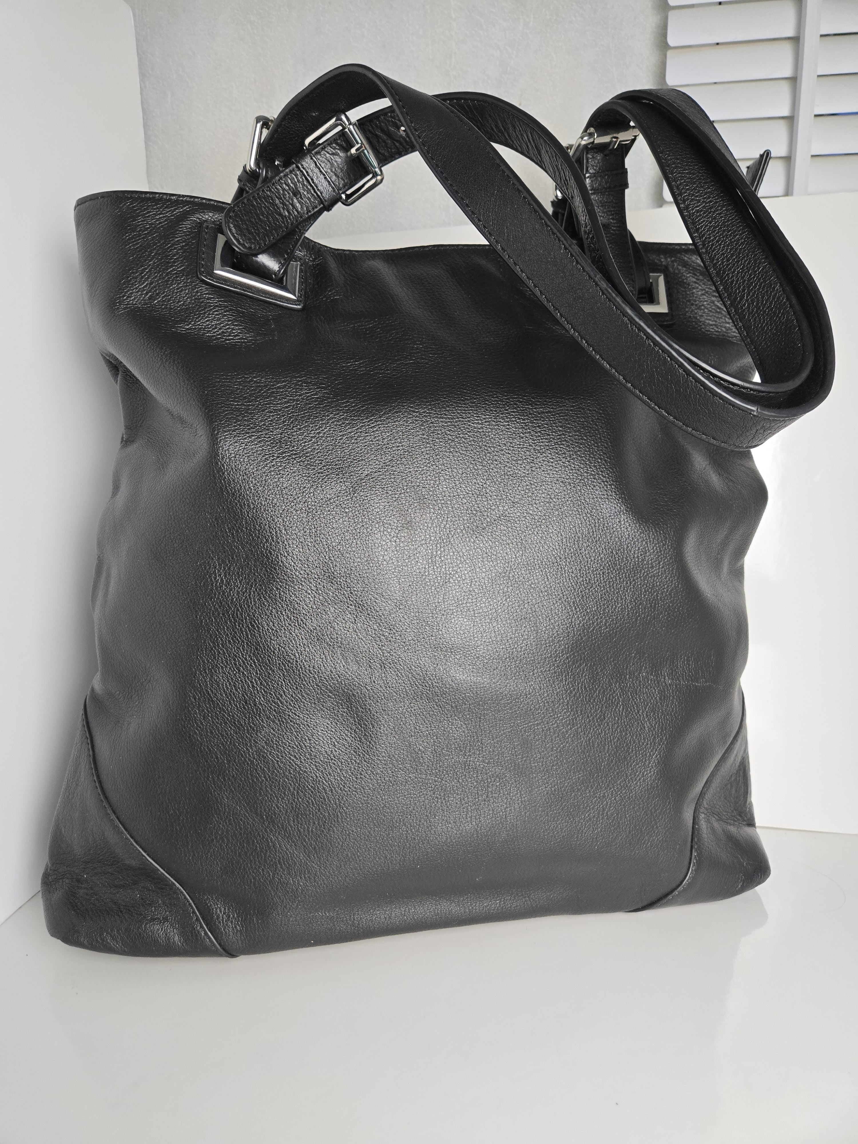 Black Leather Tote