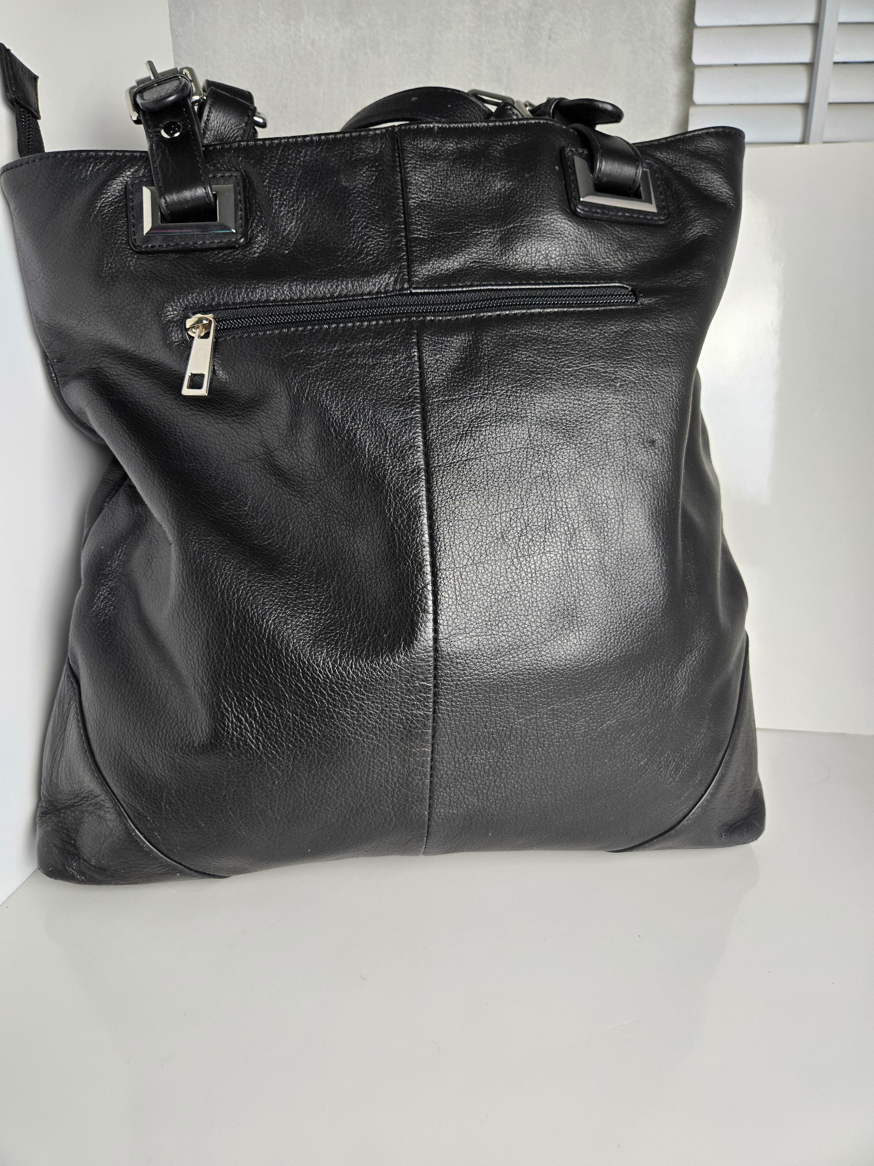 Black Leather Tote