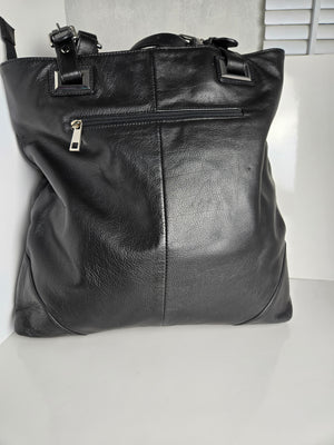 Black Leather Tote