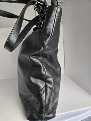 Black Leather Tote