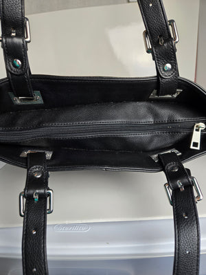 Black Leather Tote