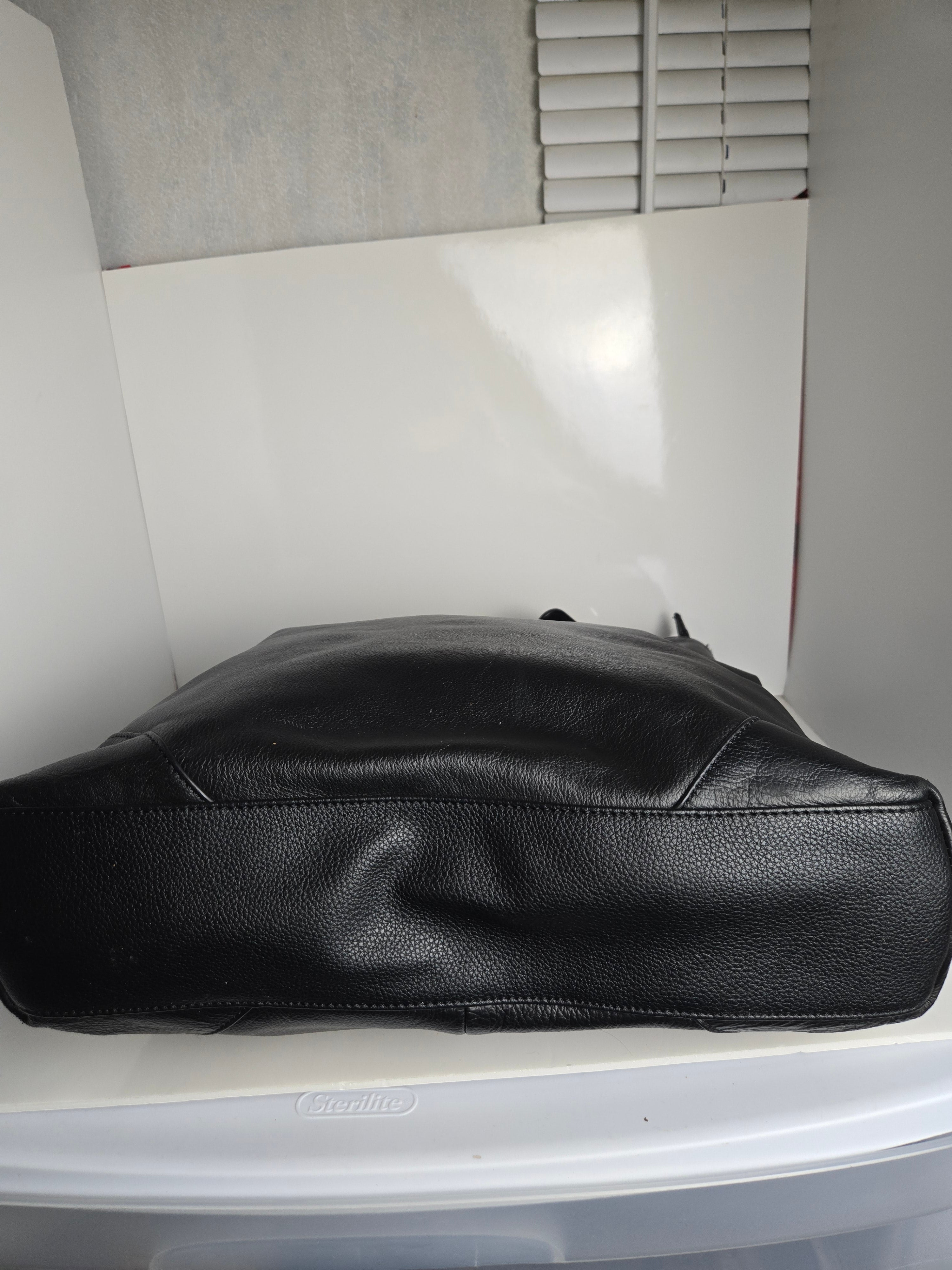 Black Leather Tote