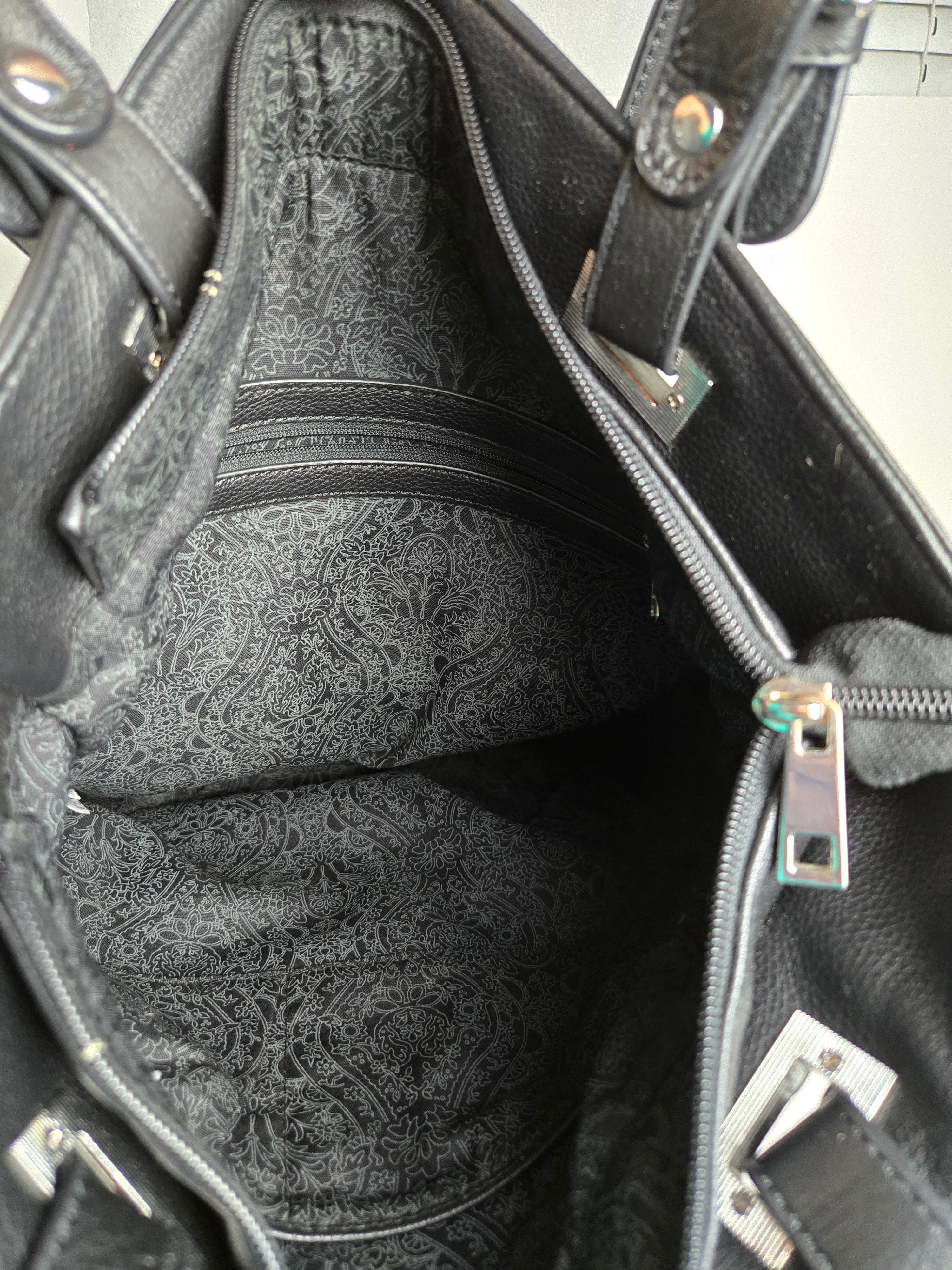 Black Leather Tote