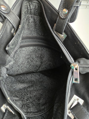 Black Leather Tote
