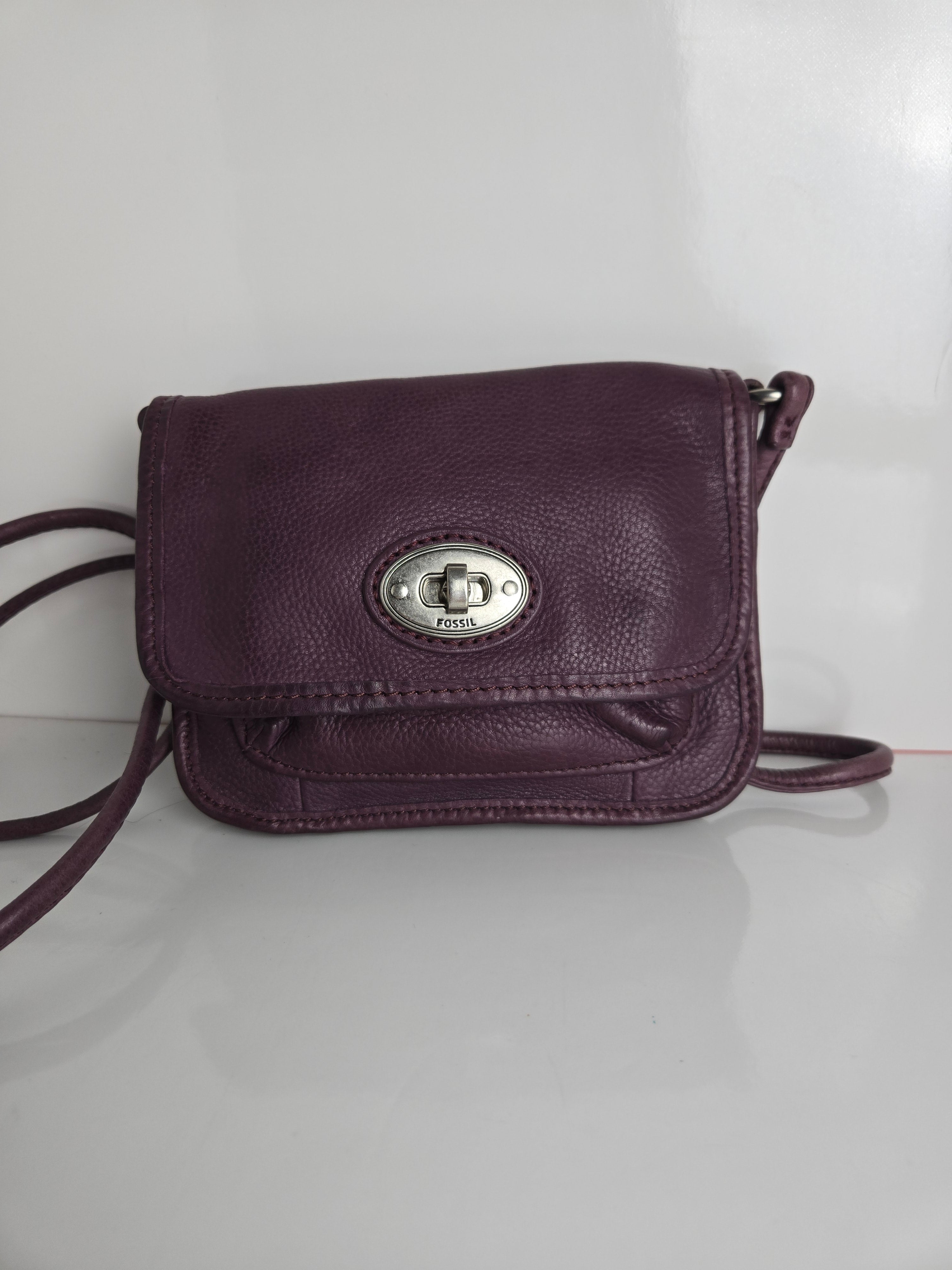 Fossil Leather Crossbody Bag