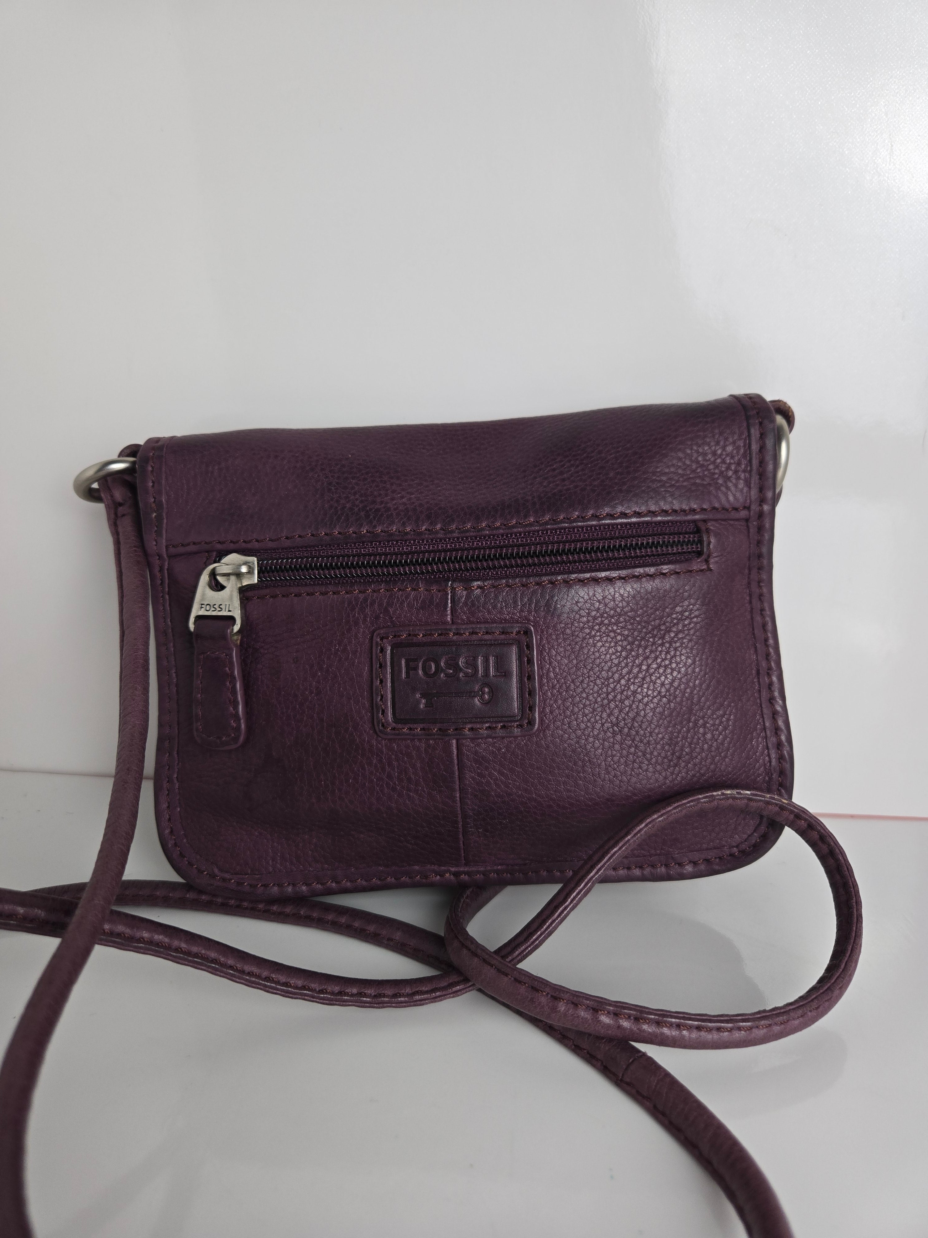 Fossil Leather Crossbody Bag