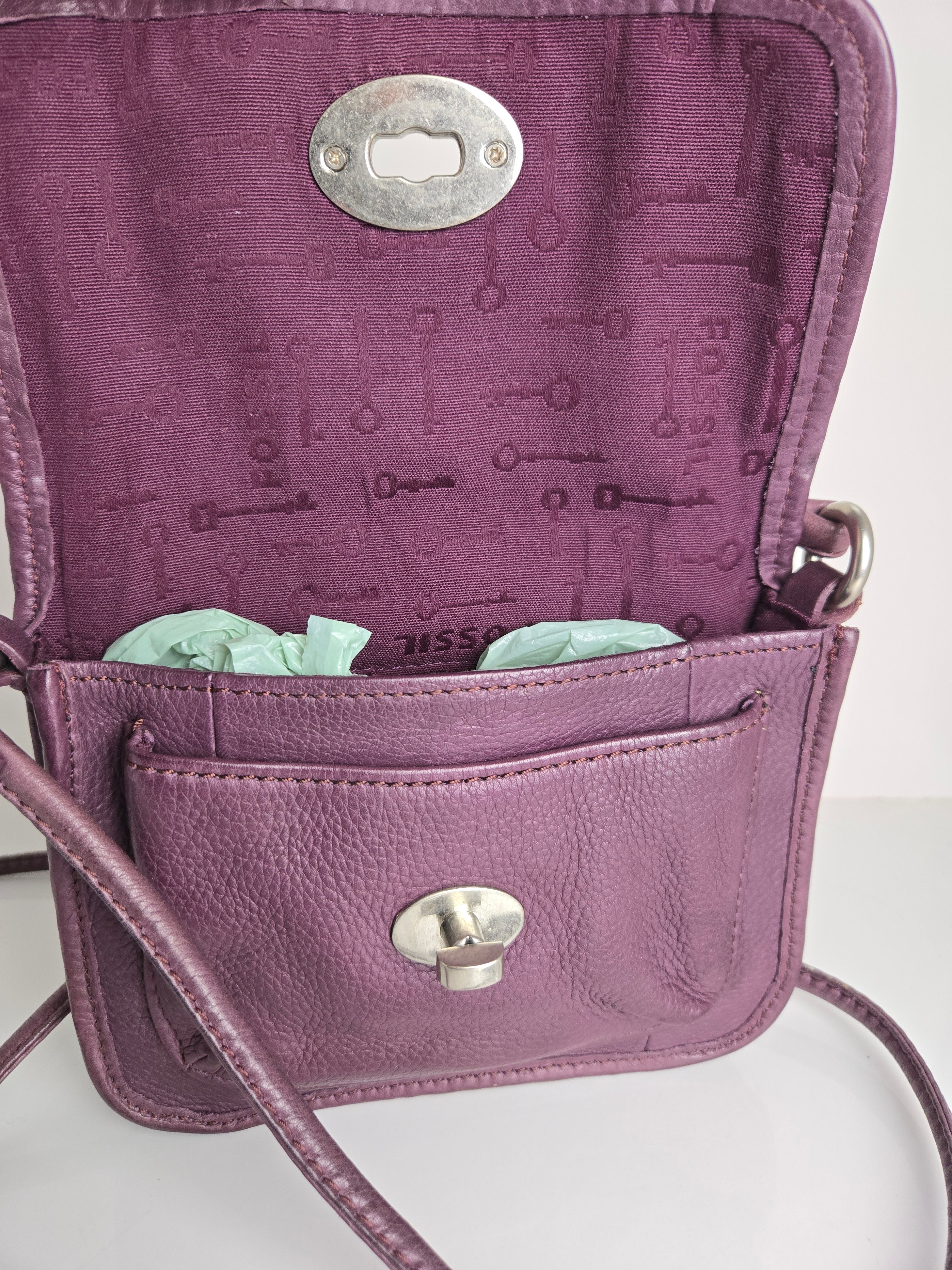 Fossil Leather Crossbody Bag