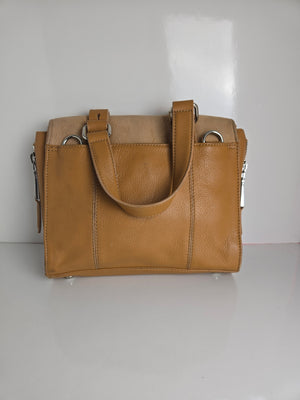Aimee Kestenberg Nubuck and Leather Top Handle/Shoulder/Crossbody Bag