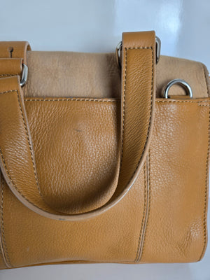 Aimee Kestenberg Nubuck and Leather Top Handle/Shoulder/Crossbody Bag